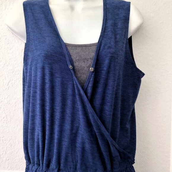 NEW KYODAN NAVY SLEEVELESS JUMPSUIT - Picture 7 of 10